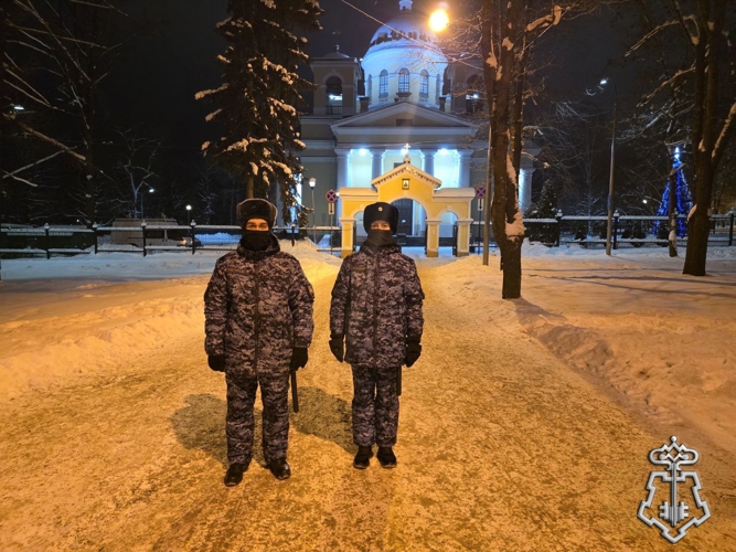  Сотрудники Росгвардии обеспечили правопорядок в рождественскую ночь